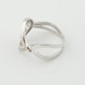 Серебряное кольцо с фианитами с золотыми накладками к602ф, 17 размер