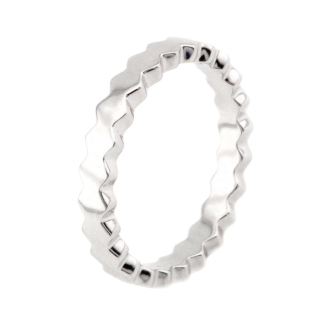 Срібний перстень зубчиками "Зигзаг" K11854, 17 розмір