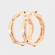 Золоті сережки-кільця з кружечками (D 3 см) C12899