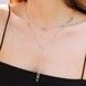 Серебряное колье Звенья 3400796, 45 размер