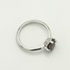 Серебряное кольцо Квадрат с гранатом 3101943-4gr, 16 размер
