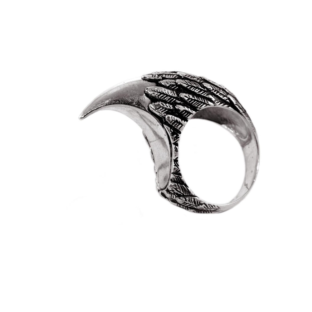 Срібне чорнене кільце ручної роботи "EJ Claw" у вигляді гострого кігтя орла Арт. 1027/EJ розмір 17