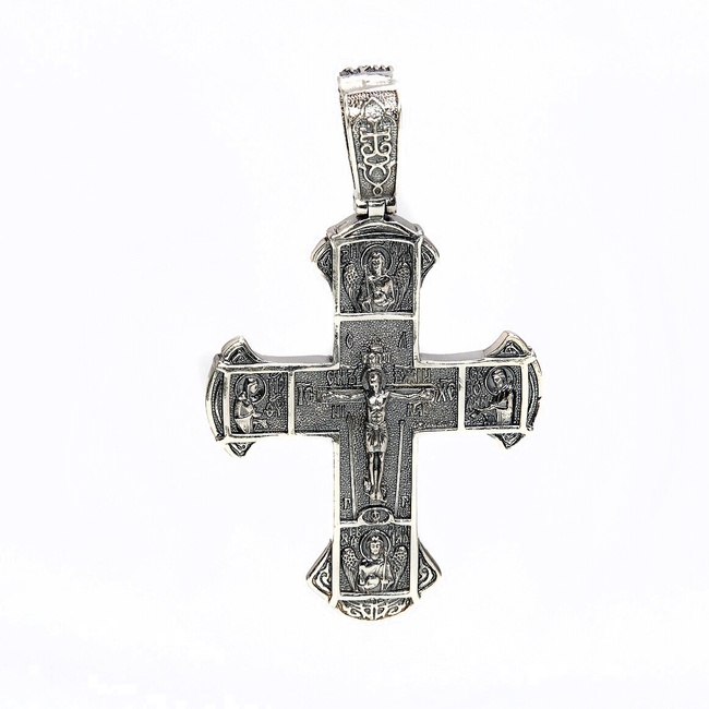 Срібний Хрест 1 з розп'яттям з чорнінням 2001-IDE