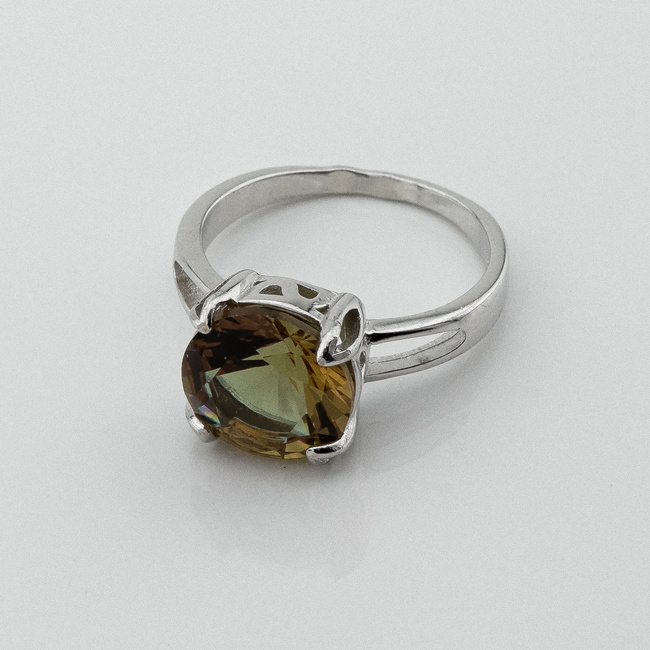 Серебряное кольцо с султанитом 3101980, 16 размер