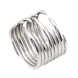 Абстрактное серебряное кольцо "Иголки" без вставок K11698, 17,5 размер, 17-5
