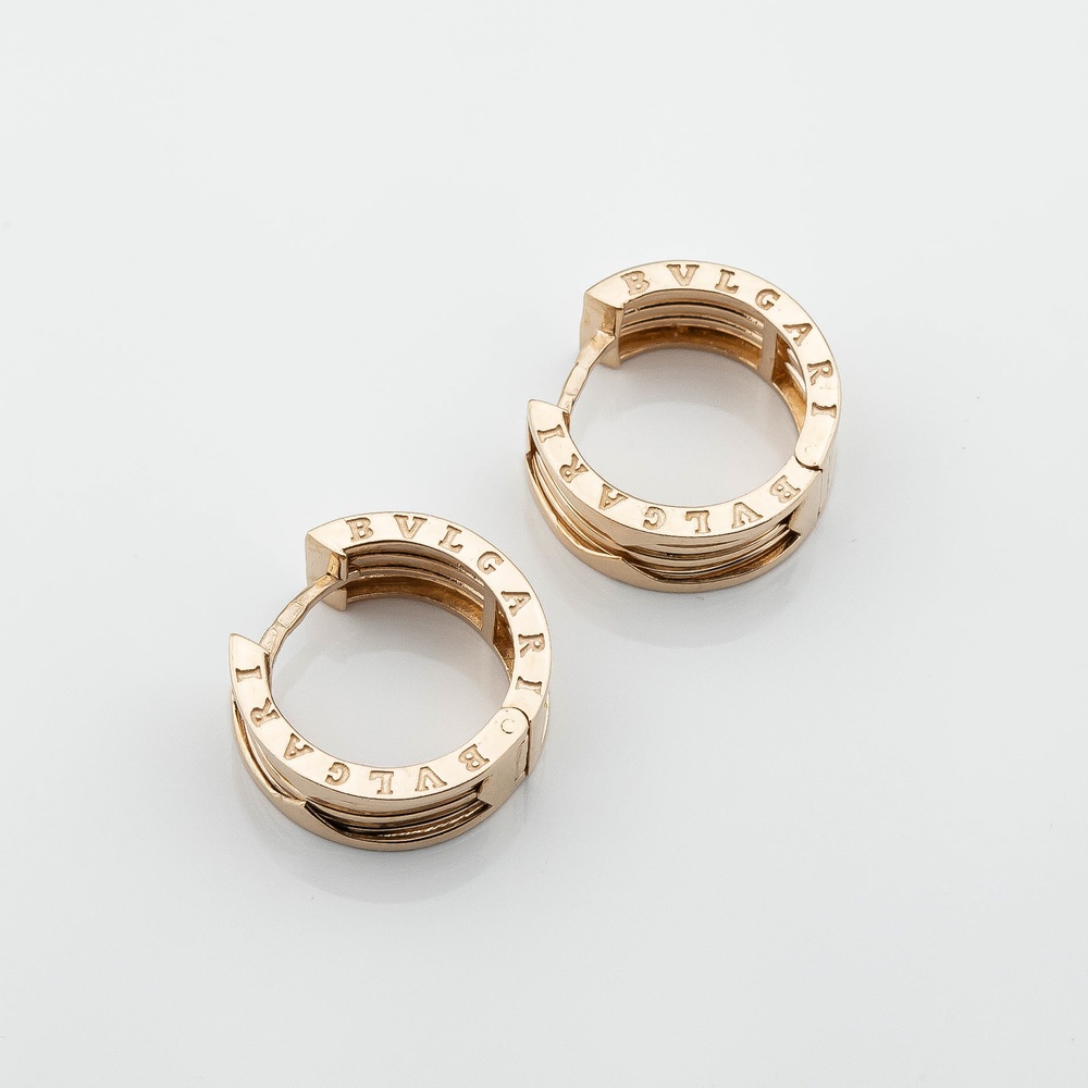 Золотые серьги-кольца широкие (d 2 см) c121967