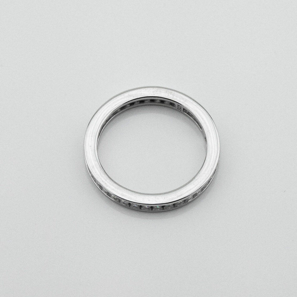 Серебряное кольцо-дорожка с фианитами 3101934, 16 размер