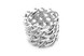 Серебряное кольцо Сеть широкая с фианитами СК11027, 18,5 размер, 18-5, Белый