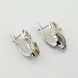 Срібні сережки з фіанітами із золотими накладками с263ф