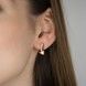 Серьги из красного золота с фианитами 3202268