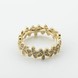 Позолоченное серебряное кольцо Цветы с фианитами 3102040, 17 размер