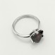 Серебряное кольцо Триллион с гранатом 3101993-4gr, 16 размер