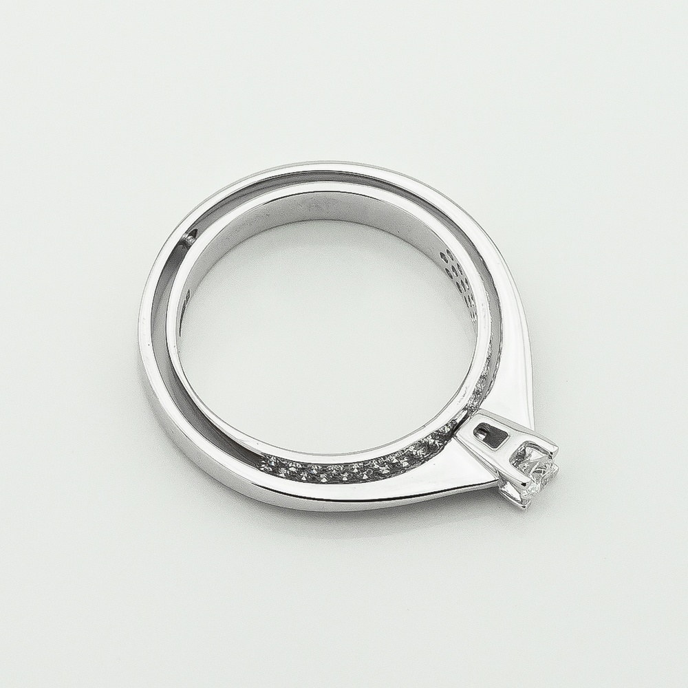 Золотое кольцо Сфера с бриллиантами 511623, 16,5 размер