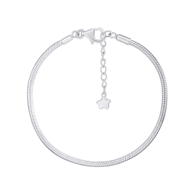 Срібний браслет-ланцюжок Снейк, 165-190 мм 4005789006021401
