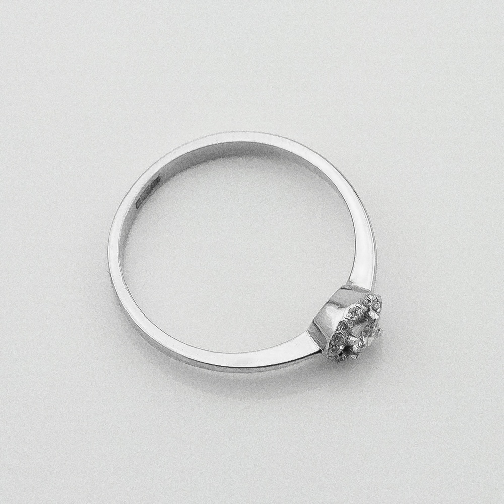 Золотое кольцо с бриллиантами yz06972, 16,5 размер