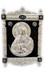 Ікона настільна Остробрамської Божа Матір зі срібла 925 на ебеновому дереві 1033-IDE