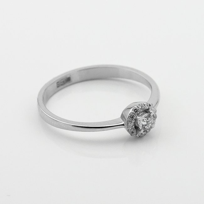 Золотое кольцо с бриллиантами yz06972, 16,5 размер
