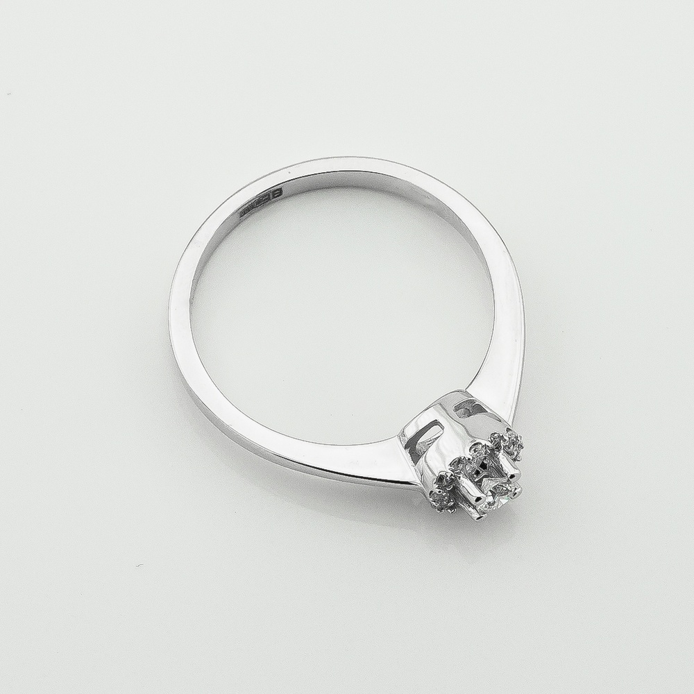 Золотое кольцо с бриллиантами YZ06819, 17,5 размер