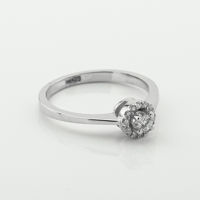 Золотое кольцо с бриллиантами YZ06819, 17,5 размер