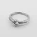 Серебряное кольцо с фианитами K111695, 16 размер