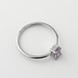 Серебряное кольцо Октагон с аметистом 1101122-4am, 16,5 размер