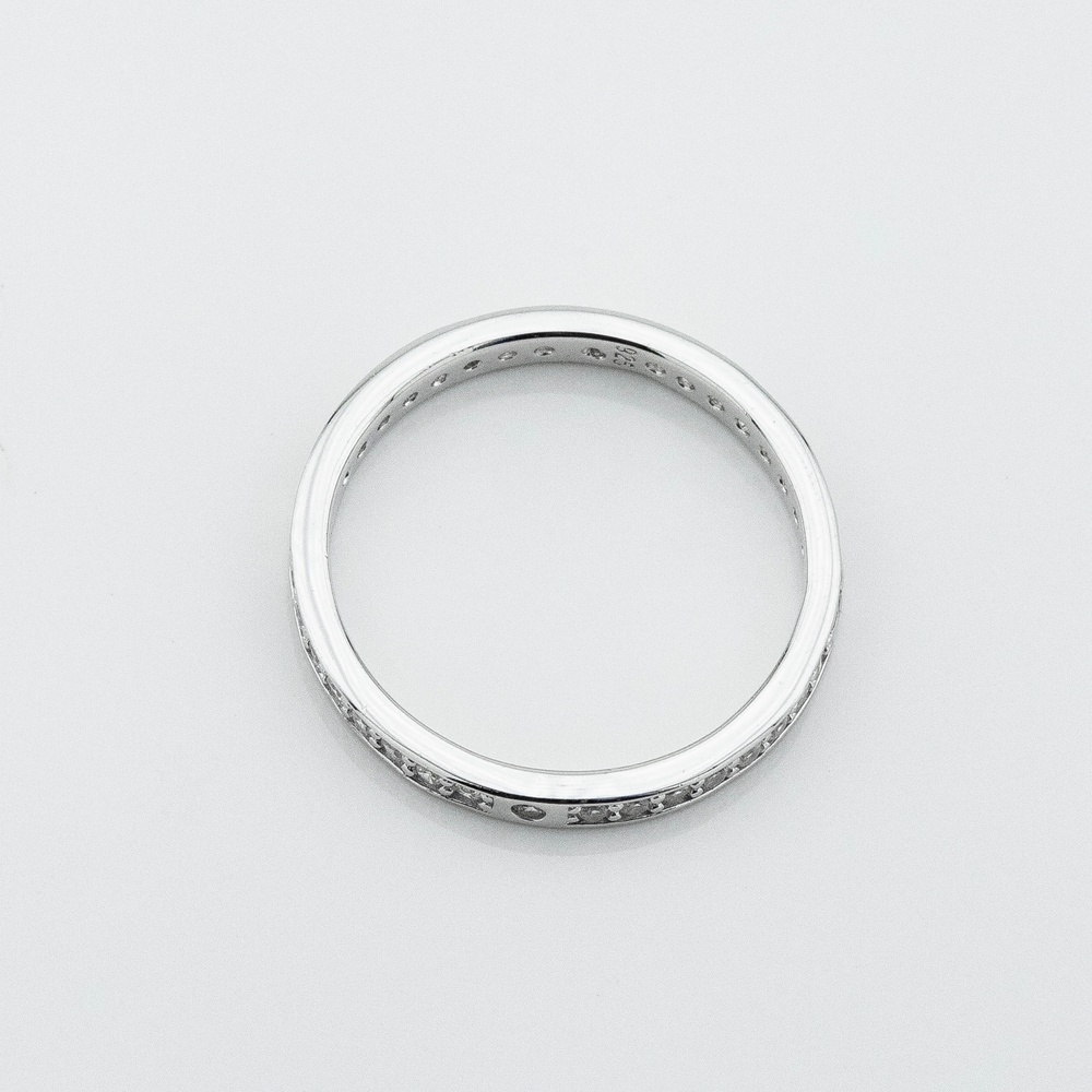 Серебряное кольцо-дорожка с фианитами 3101948, 16 размер