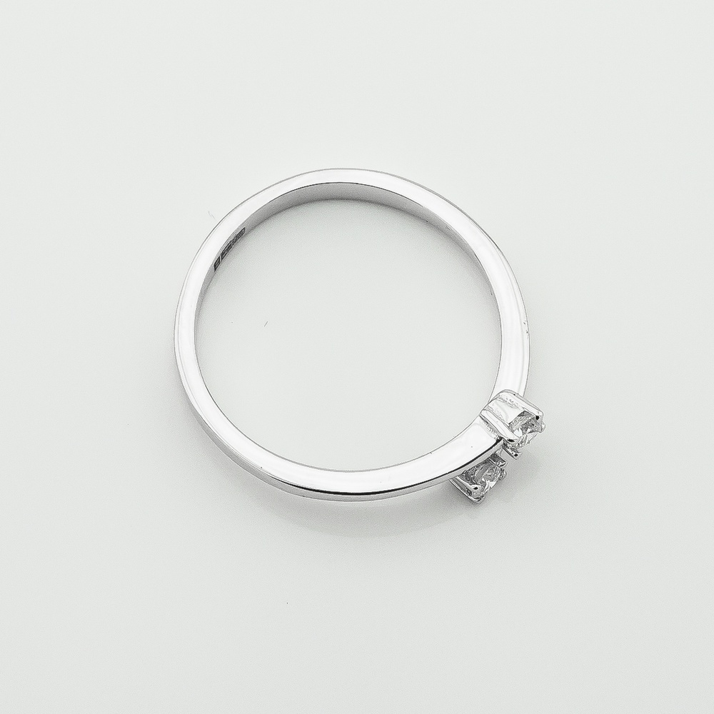 Золотое кольцо с бриллиантами 511604, 16 размер