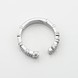 Серебряное кольцо с фианитами незамкнутое k111880, 16,5 размер