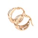 Золотые серьги кольца широкие C12458