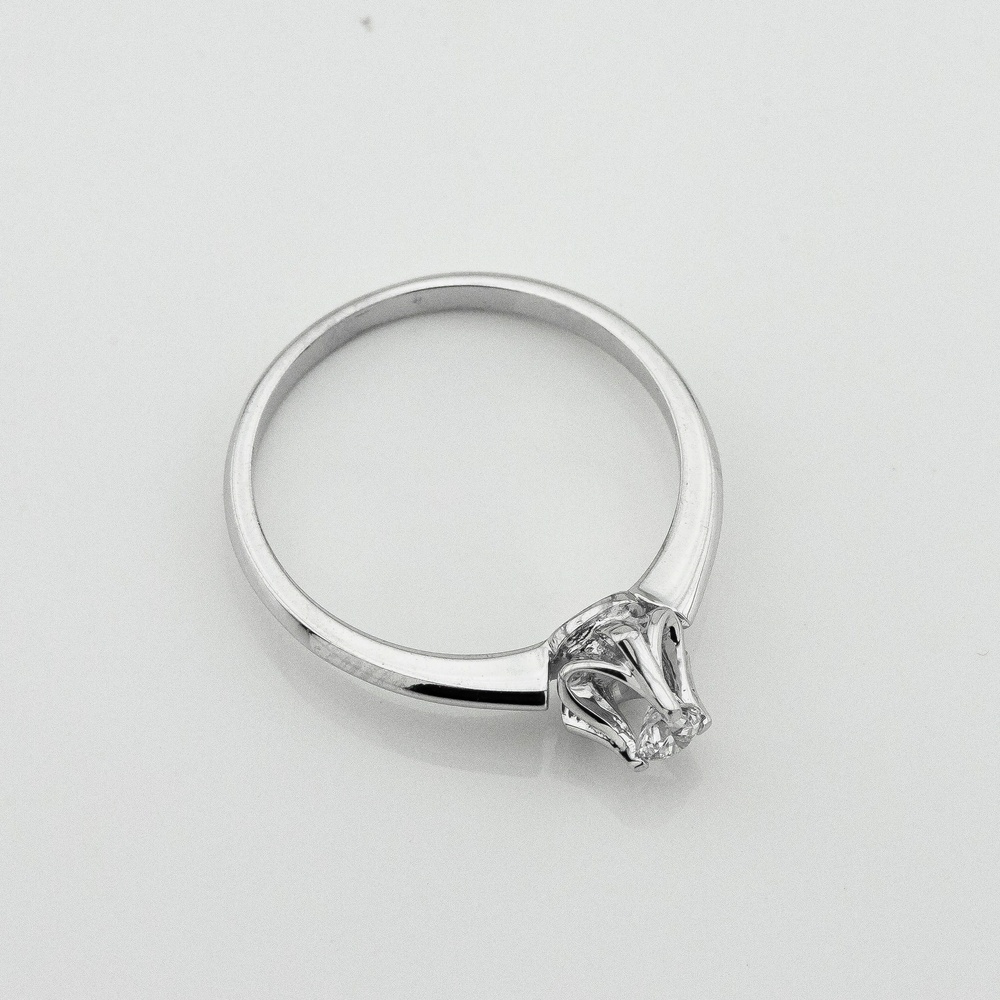 Золотое кольцо с бриллиантом ro11534, 16 размер
