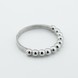 Серебряное кольцо Шарики гладкие без вставок k111786,16 размер
