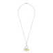 Кулон-карабин Сумочка с эмалью из серебра желтый (14х15) Арт. 5551uuk3-1