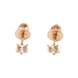 Золоті сережки-гвоздики у формі зірочок з фіанітами 12366-1f, Білий
