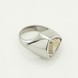 Срібна каблучка перстень з цитрином 3101923-4citr, 16,5 розмір