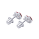 Срібні сережки пусети Губки Червоні з емаллю (6х9) Арт. 5553uup, Червоний, UmaUmi Symbols