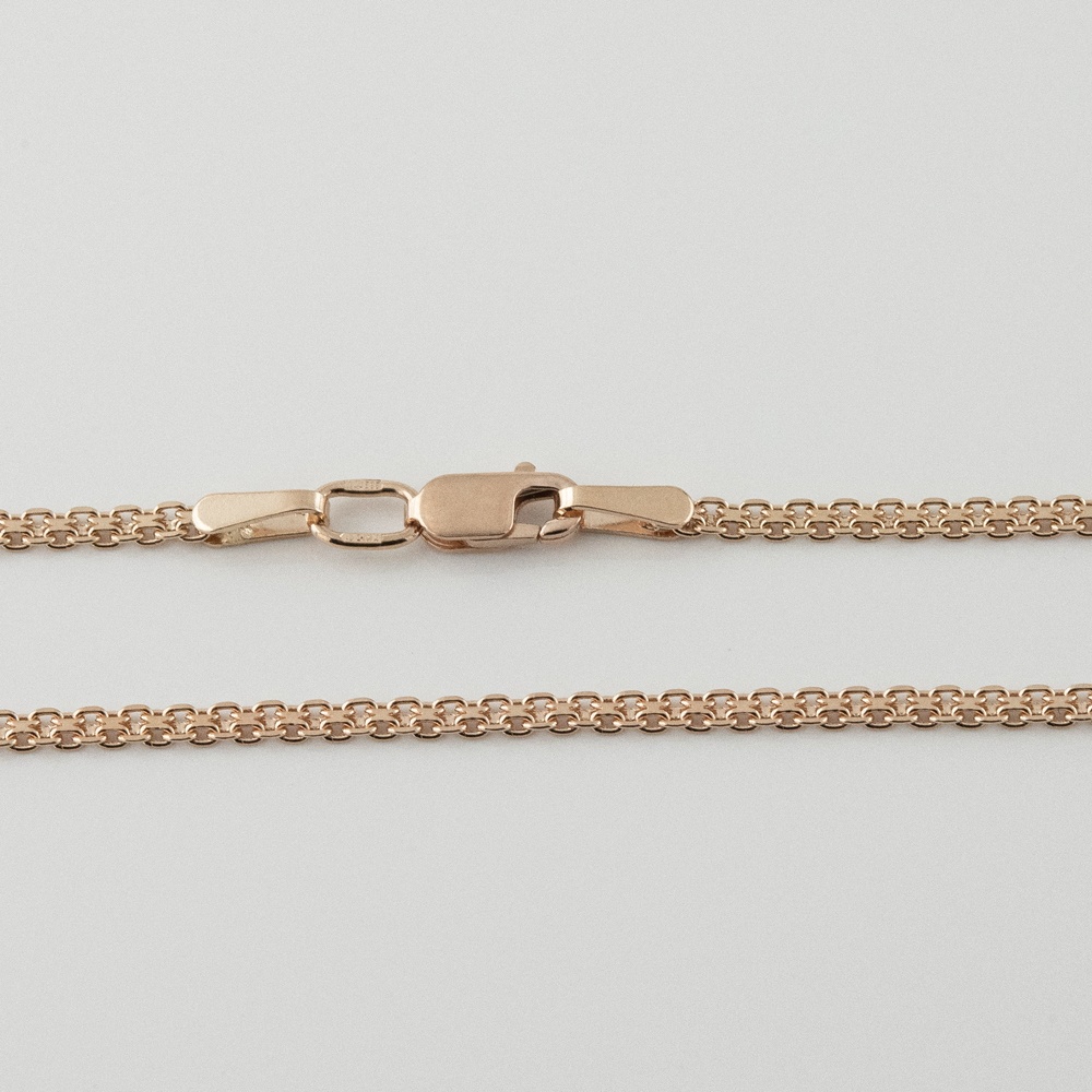 Золотая цепочка плетение Двойной якорь 4300378, 55 размер