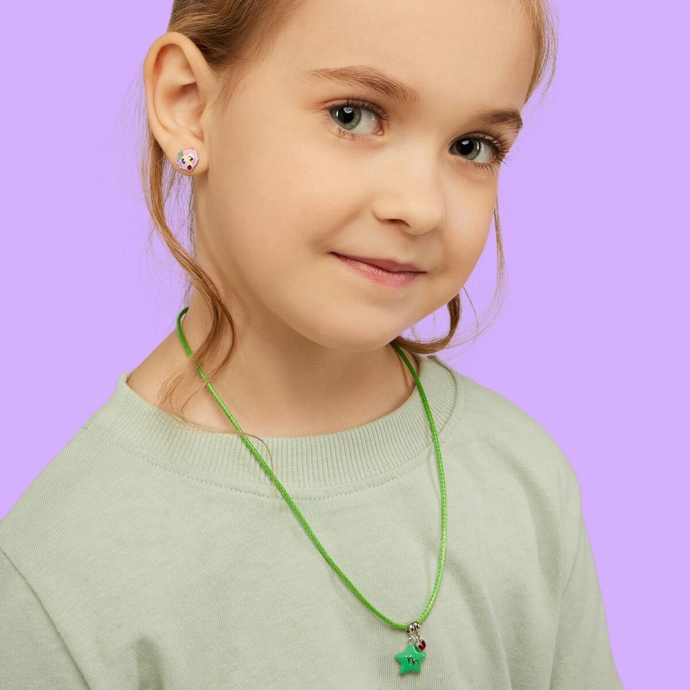 Кулон Талісман (Козоріг) з бордовим Swarovski Zirconia 3595766006380501