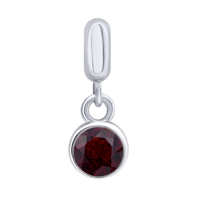 Кулон Талисман (Козерог) с бордовым Swarovski Zirconia 3595766006380501