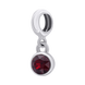 Кулон Талісман (Козоріг) з бордовим Swarovski Zirconia 3595766006380501