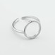Серебряное кольцо Круг минимализм k111909, 16 размер
