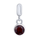 Кулон Талісман (Козоріг) з бордовим Swarovski Zirconia 3595766006380501