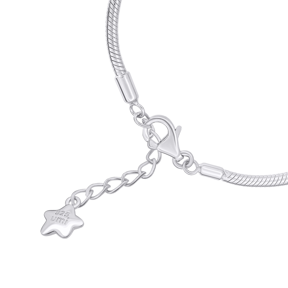 Серебряный цепочный браслет Снейк, 140-165 мм 4005789006011301, UmaUmi Accessories