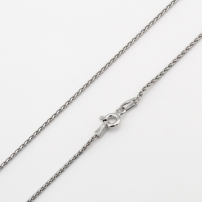 Серебряная цепочка плетение Спига родированная chk23161, 40 размер