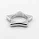 Серебряное кольцо фигурное Звезда без камней K111761, 16 размер