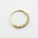 Позолоченное серебряное кольцо Сердечки с фианитами 3102036, 17,5 размер
