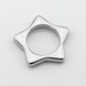 Серебряное кольцо фигурное Звезда без камней K111761, 16 размер