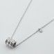 Серебряное колье Бочонок ko14594, 45 размер