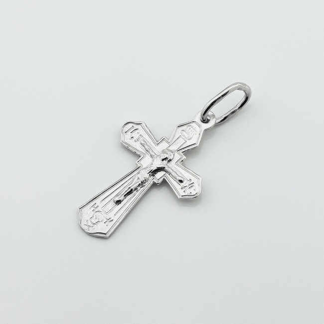 Срібний хрестик із розп'яттям (Врятуй і Збережи) p131011-0402