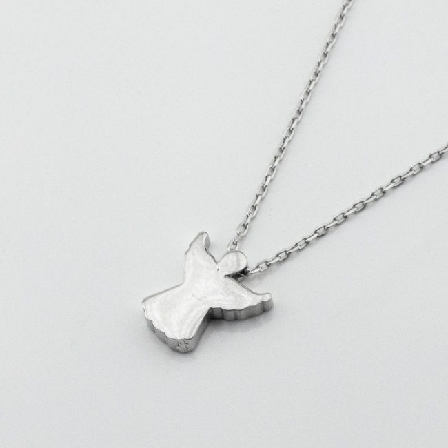 Серебряное колье Ангел без вставок 3400832, 45 размер