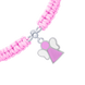 Браслет плетеный Ангелочек с розовой и белой эмалью 4195781006110411